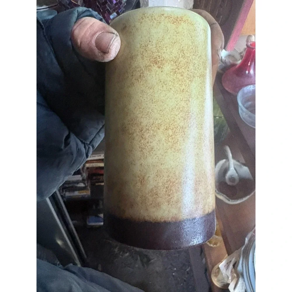 ITALIAN HAND THROWN CANDLE HOLDER